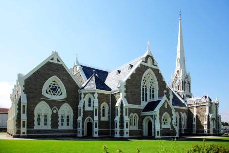 The Dutch Reformed church dominates the skyline of Graaff-Reinet